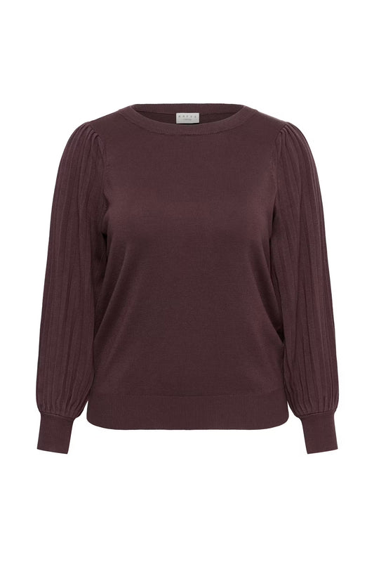 Pulli mit plissiertem Ärmel