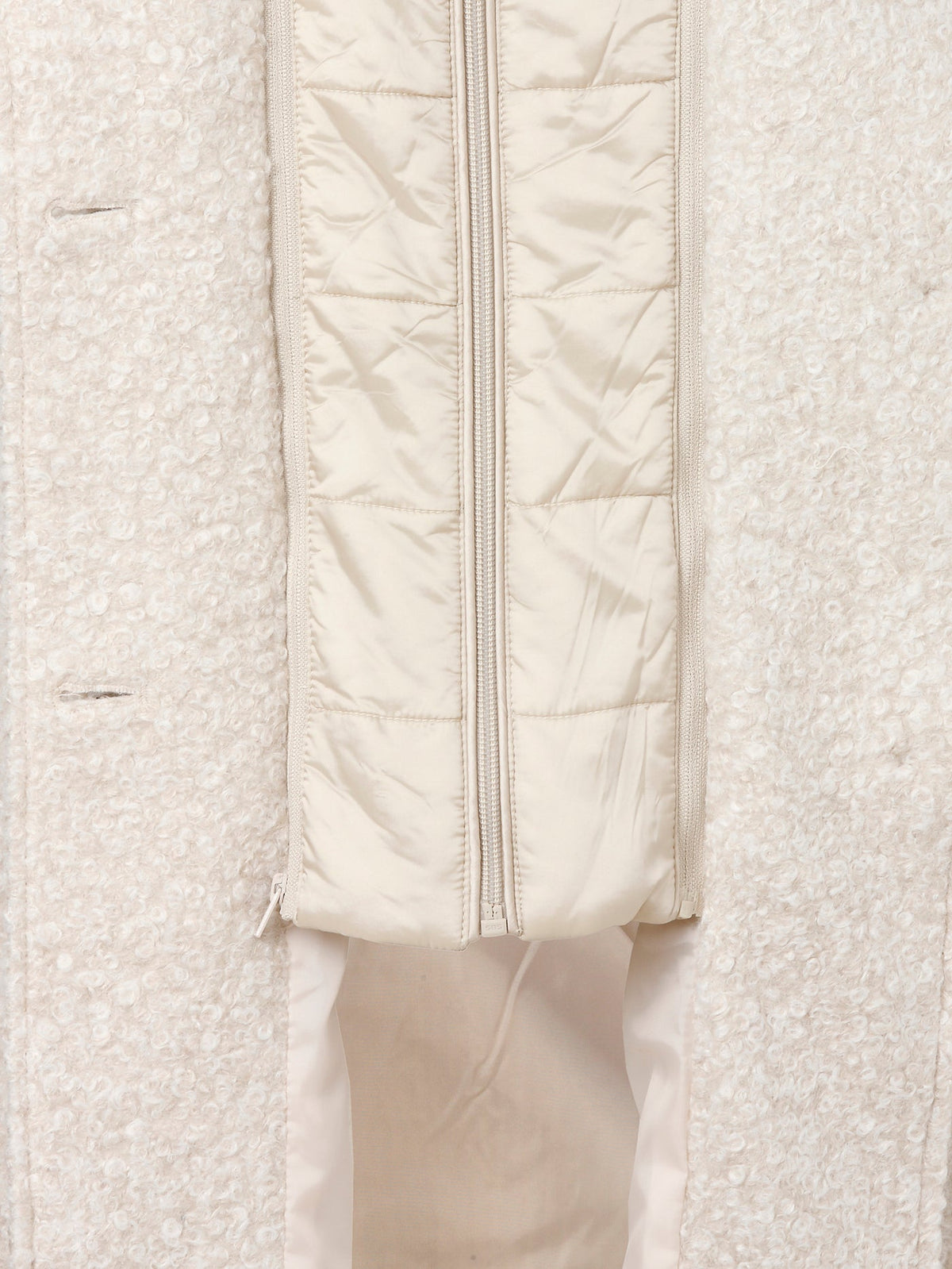 Longjacke mit abnehmbarer Kapuze