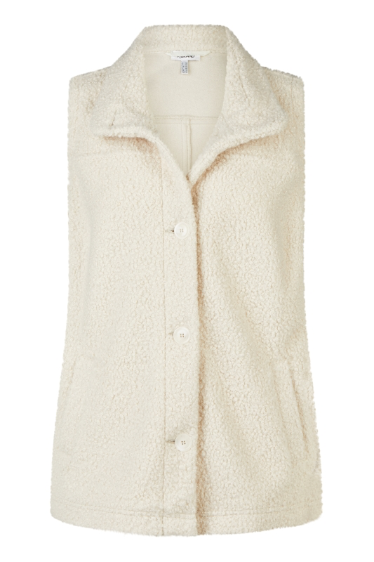 Weste in Bouclé-Material