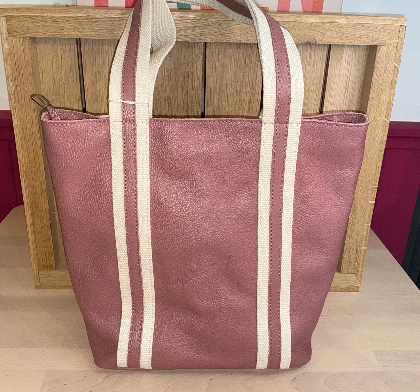Shopper-Tasche Echtleder