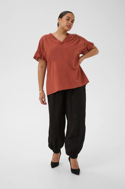 Blusenshirt mit Rüschen