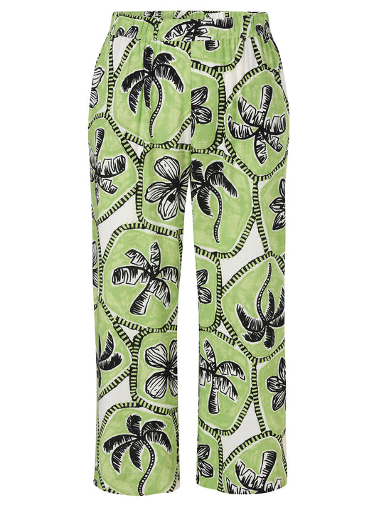 Schlupfhose mit Palmenmuster