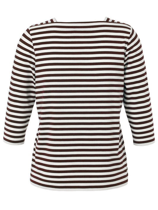 Ringelshirt mit Karree-Ausschnitt