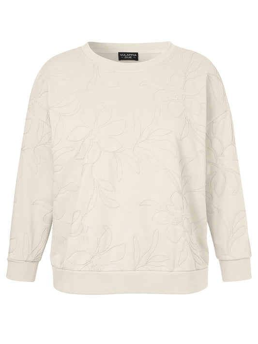 Sweater mit 3D-Stickerei