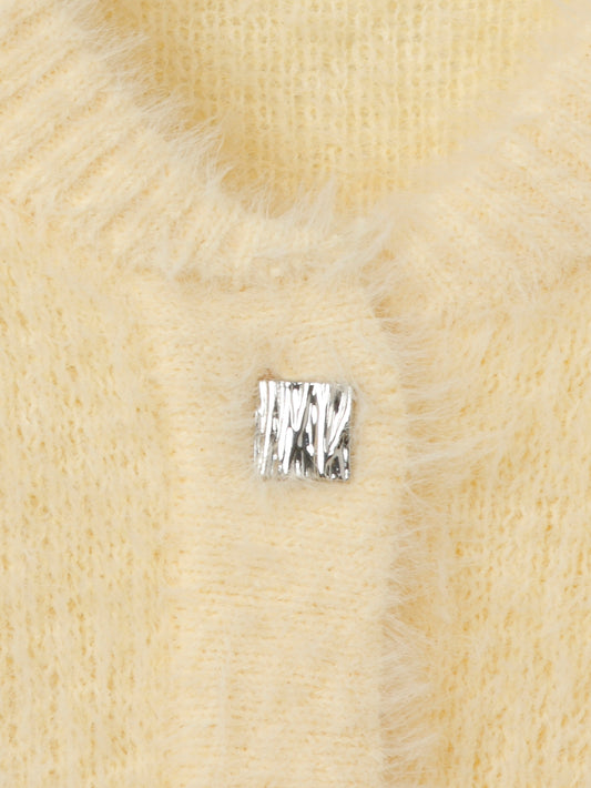 Flauschige Strickjacke