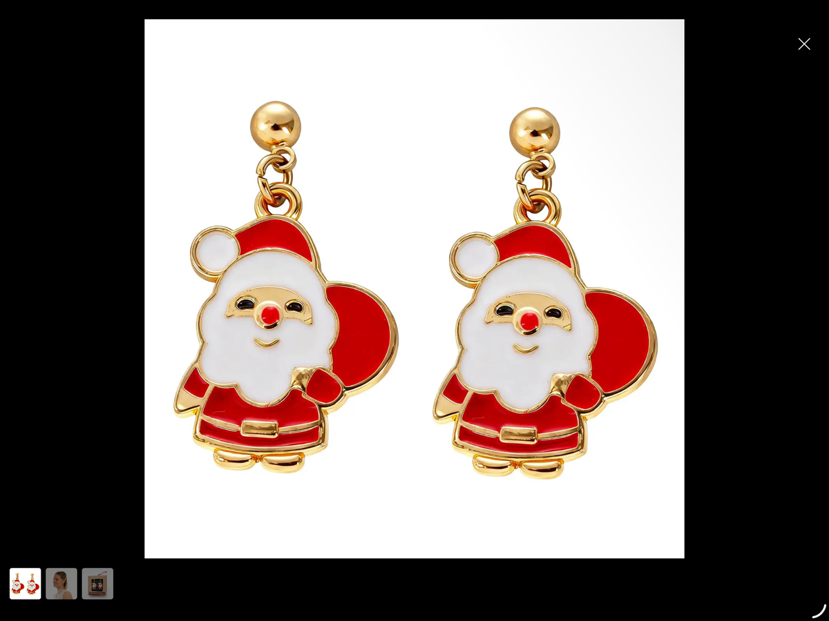 weihnachtliche Ohrringe