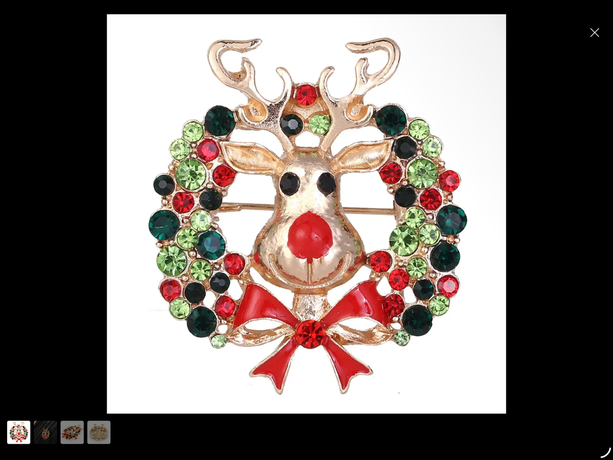 weihnachtliche Broschen