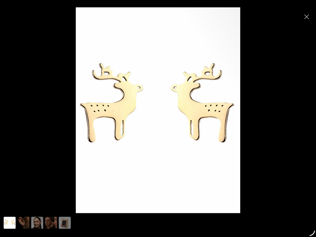 weihnachtliche Ohrringe