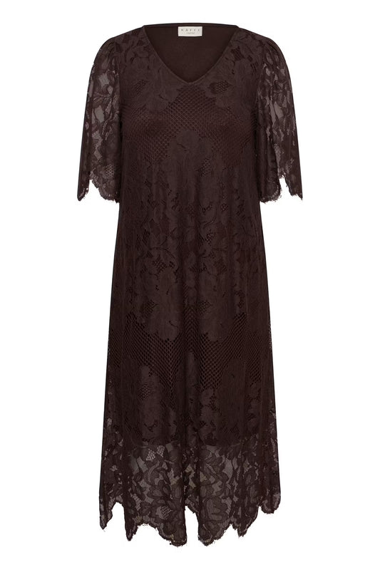 elegantes Kleid mit Spitze