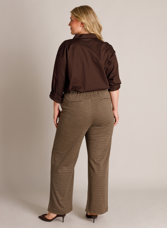 Hemdbluse in trendigem dunkelbraun