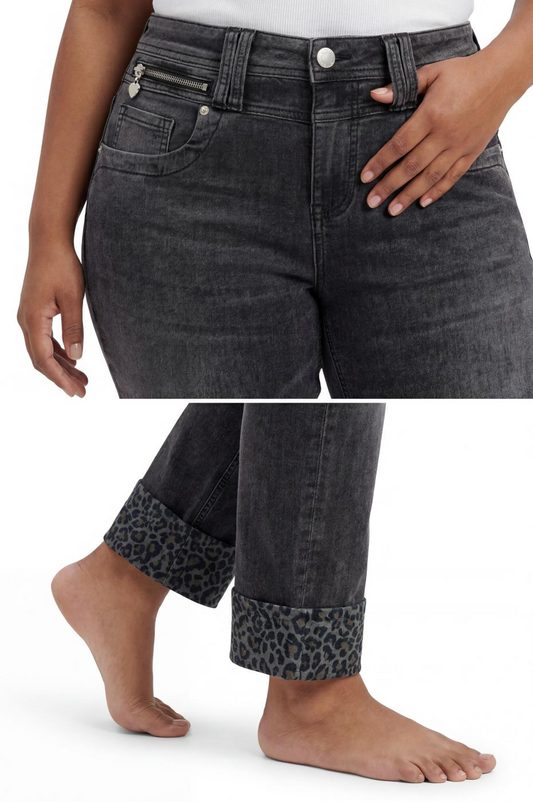 Jeans Regular Fit mit Leo-Details