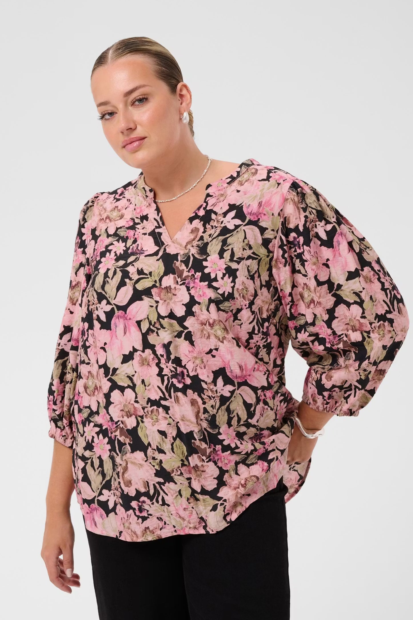 Blusenshirt mit floralem Print