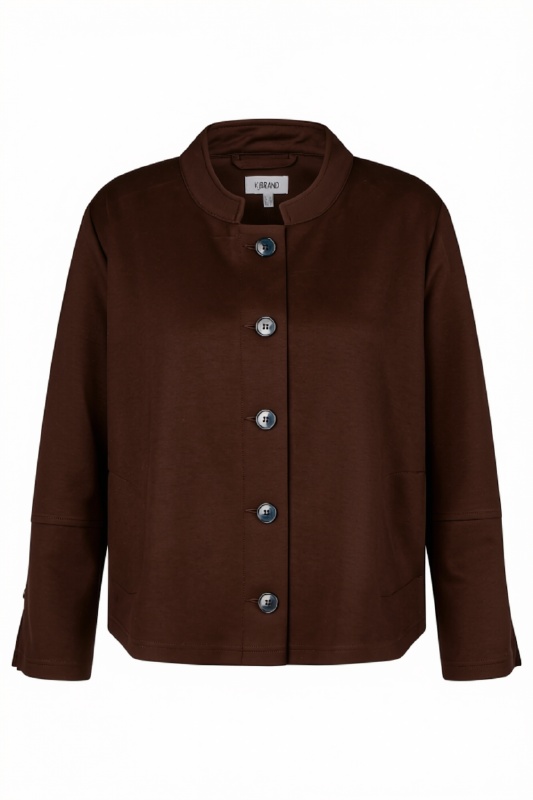 Kurzjacke mit Stehkragen