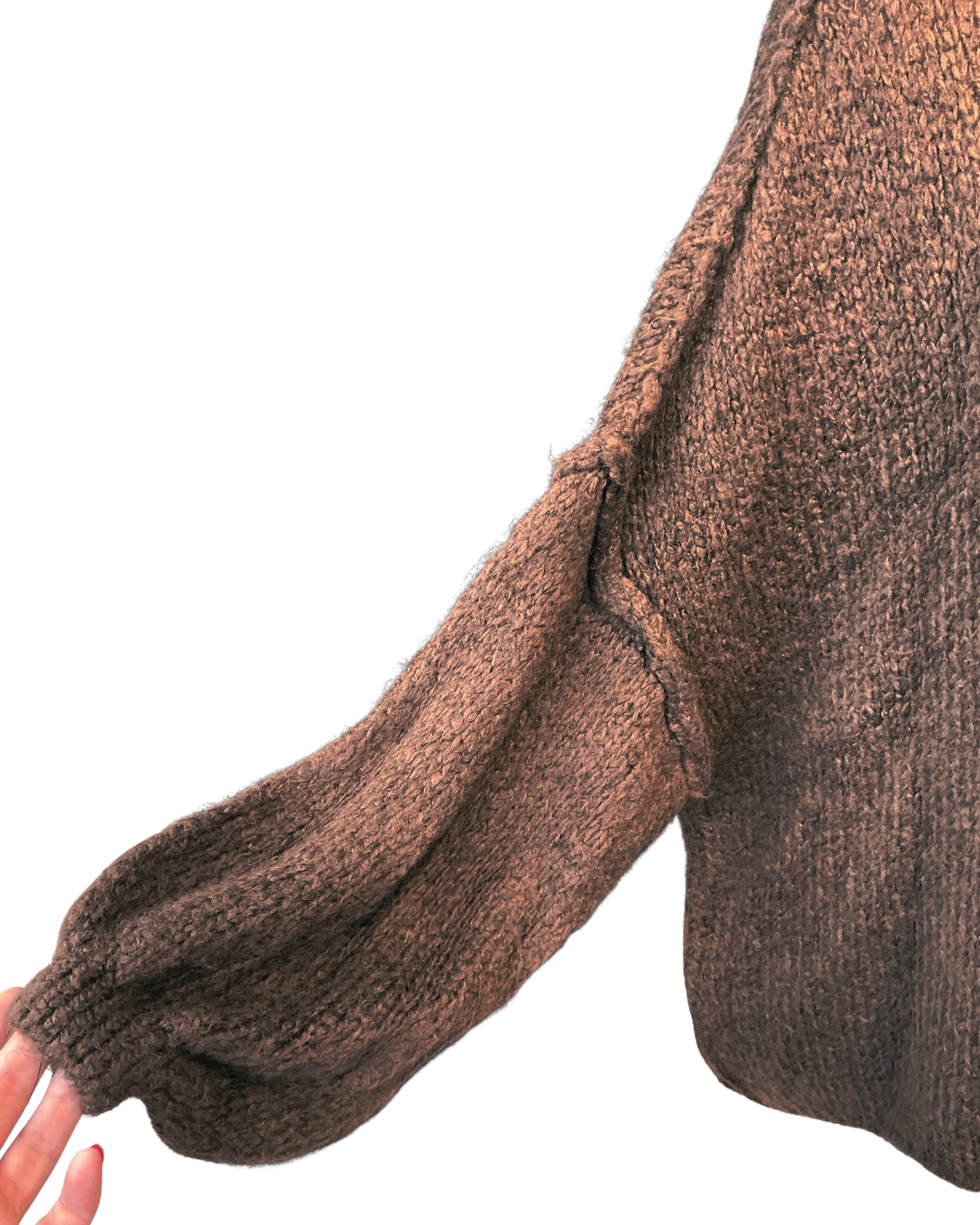 Trendige Strickjacke mit Goldknöpfen