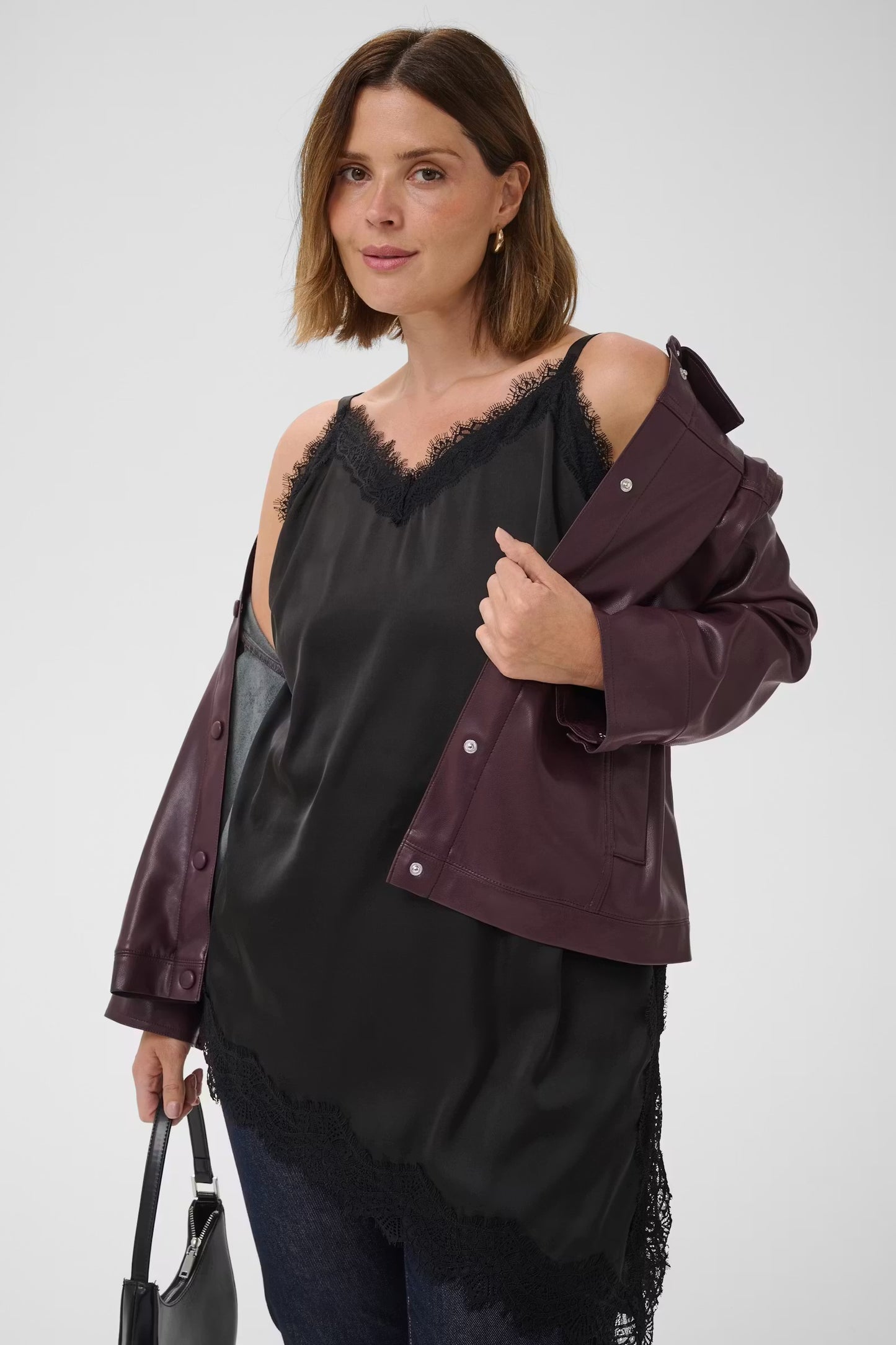 Long-Top mit Spitze asymmetrisch