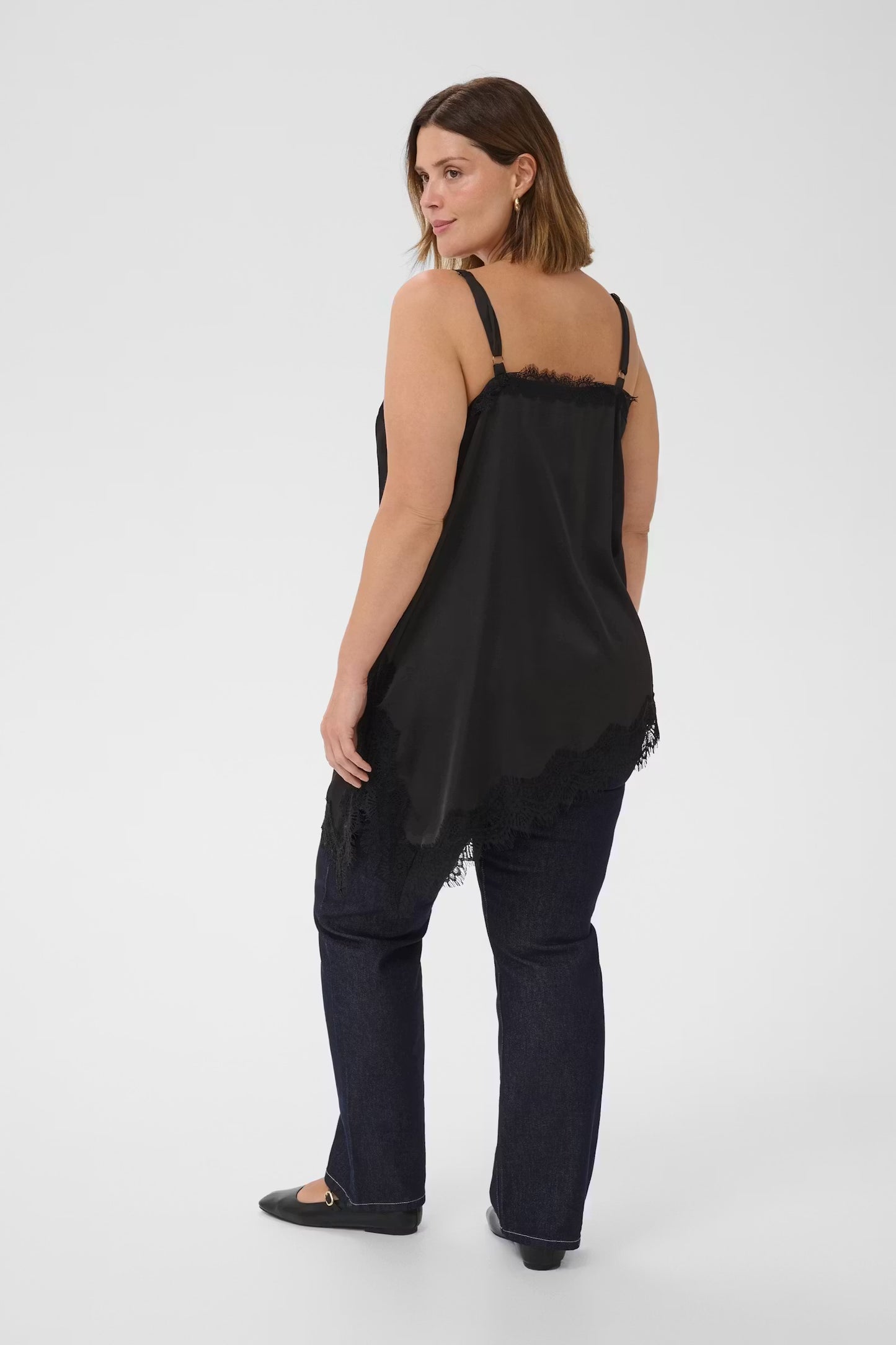 Long-Top mit Spitze asymmetrisch