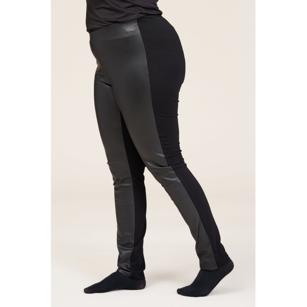 Stretch-Hose Lederoptik