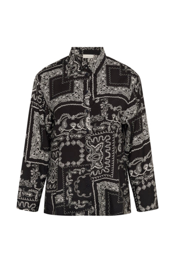 Gemusterte Bluse
