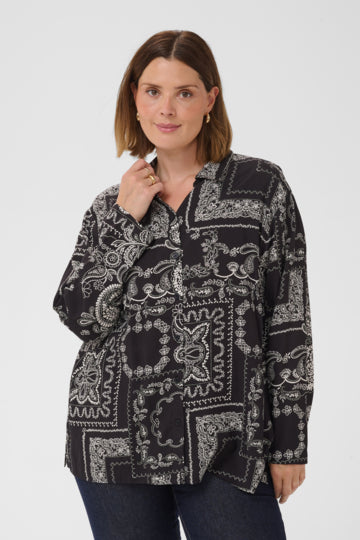 Gemusterte Bluse