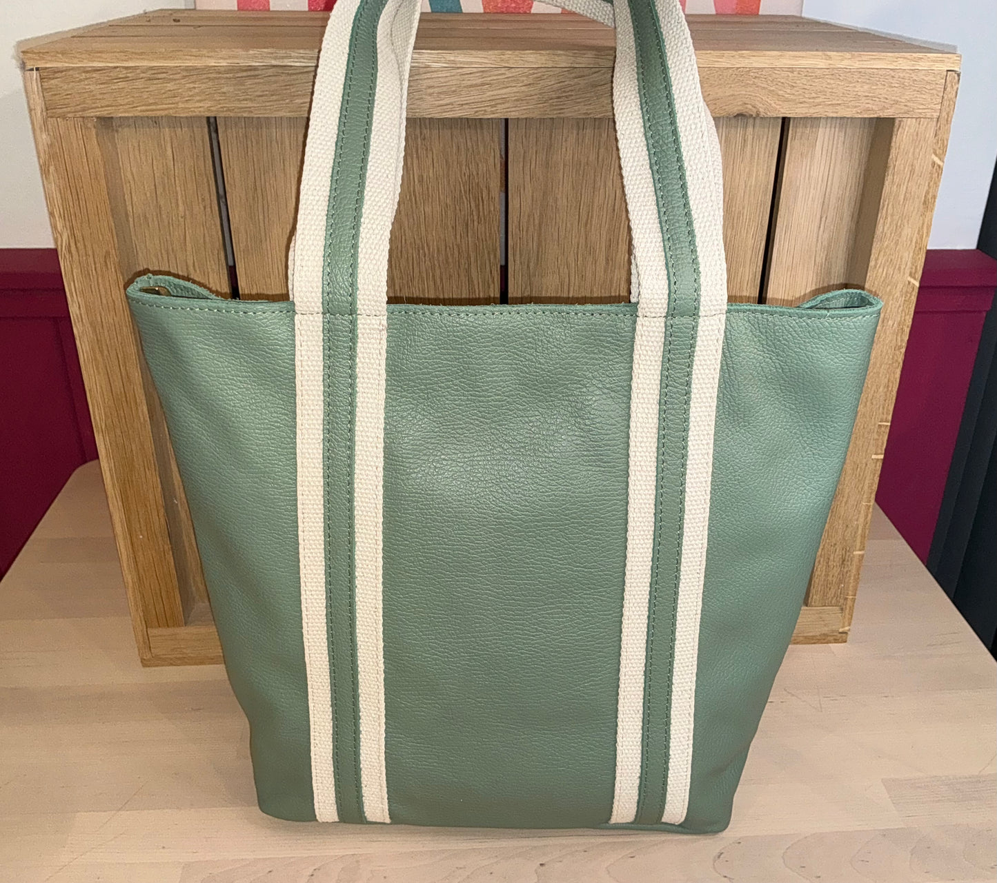 Shopper-Tasche Echtleder