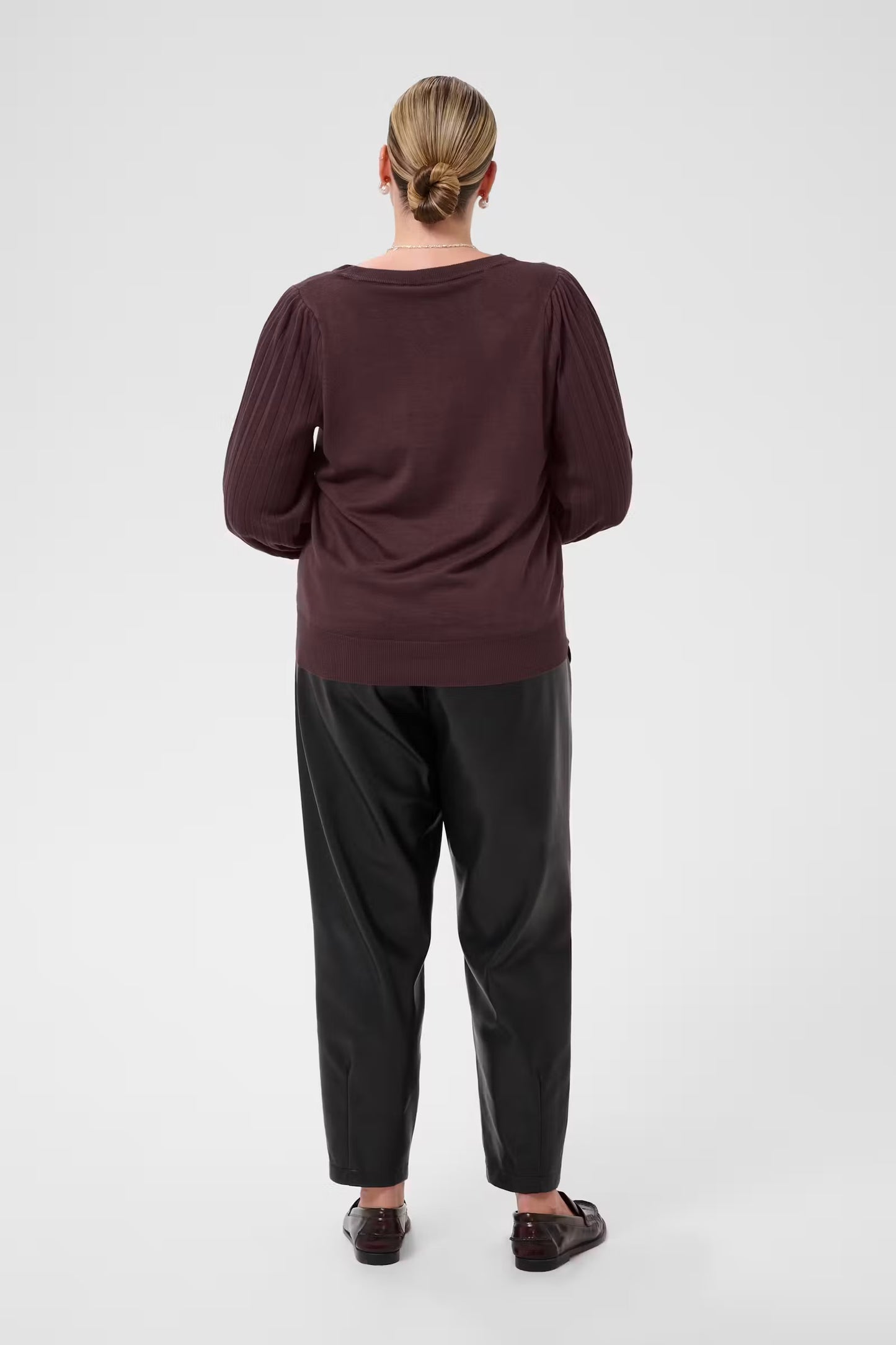 Pulli mit plissiertem Ärmel