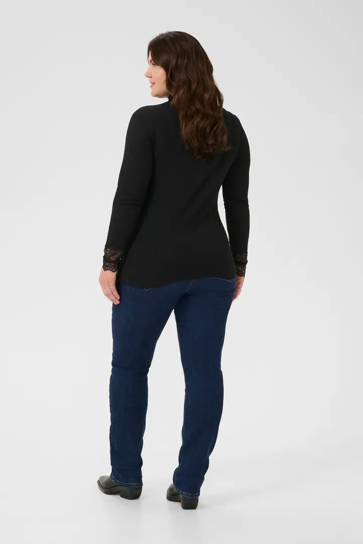 Langarmshirt mit Spitze