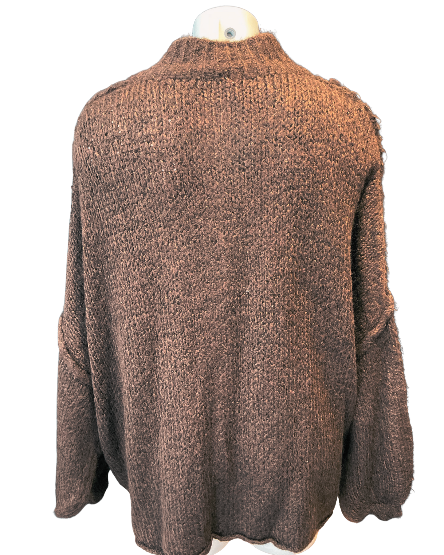 Trendige Strickjacke mit Goldknöpfen