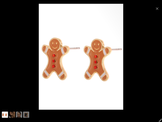 weihnachtliche Ohrringe