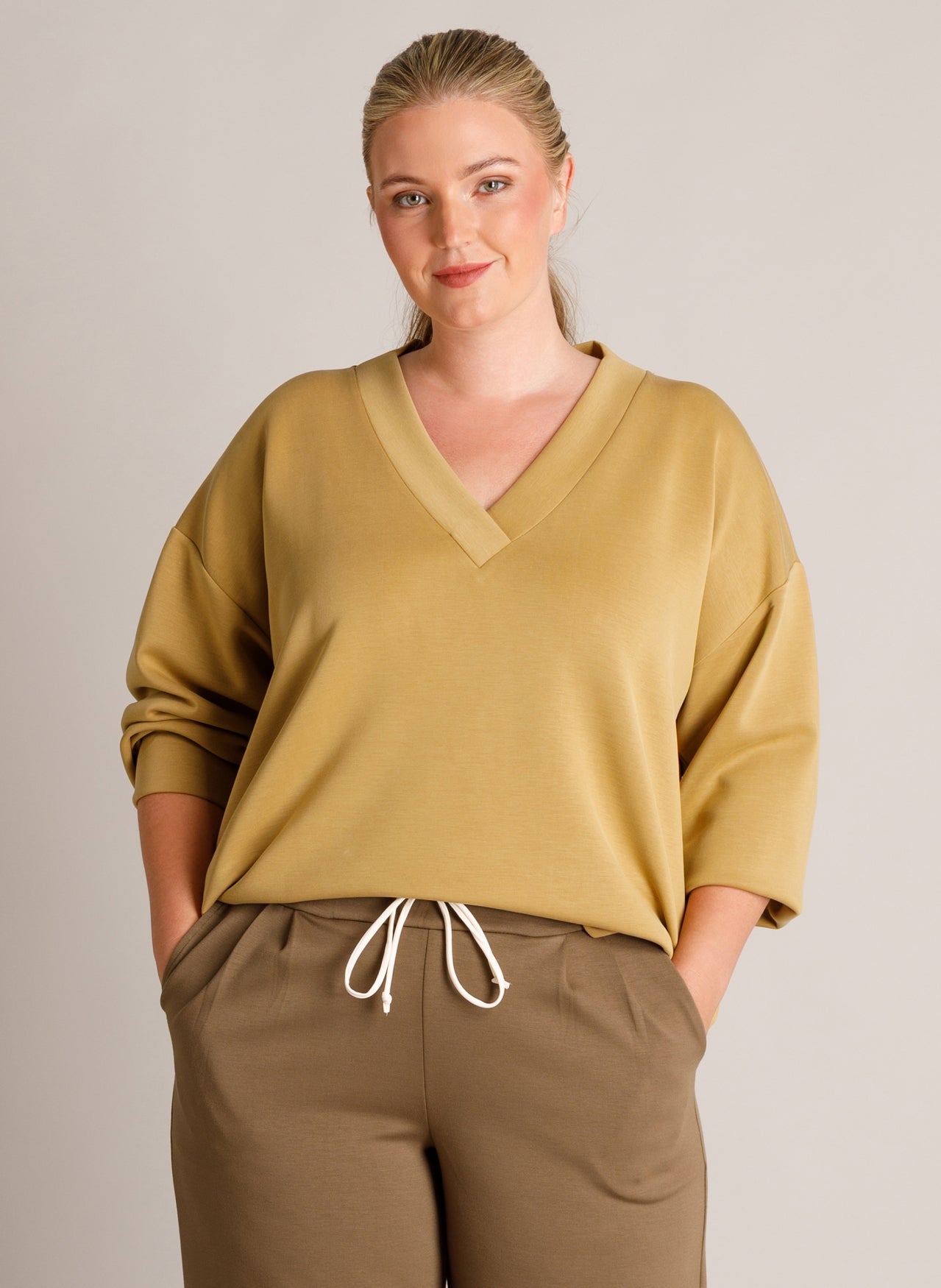 Sweater mit V-Ausschnitt