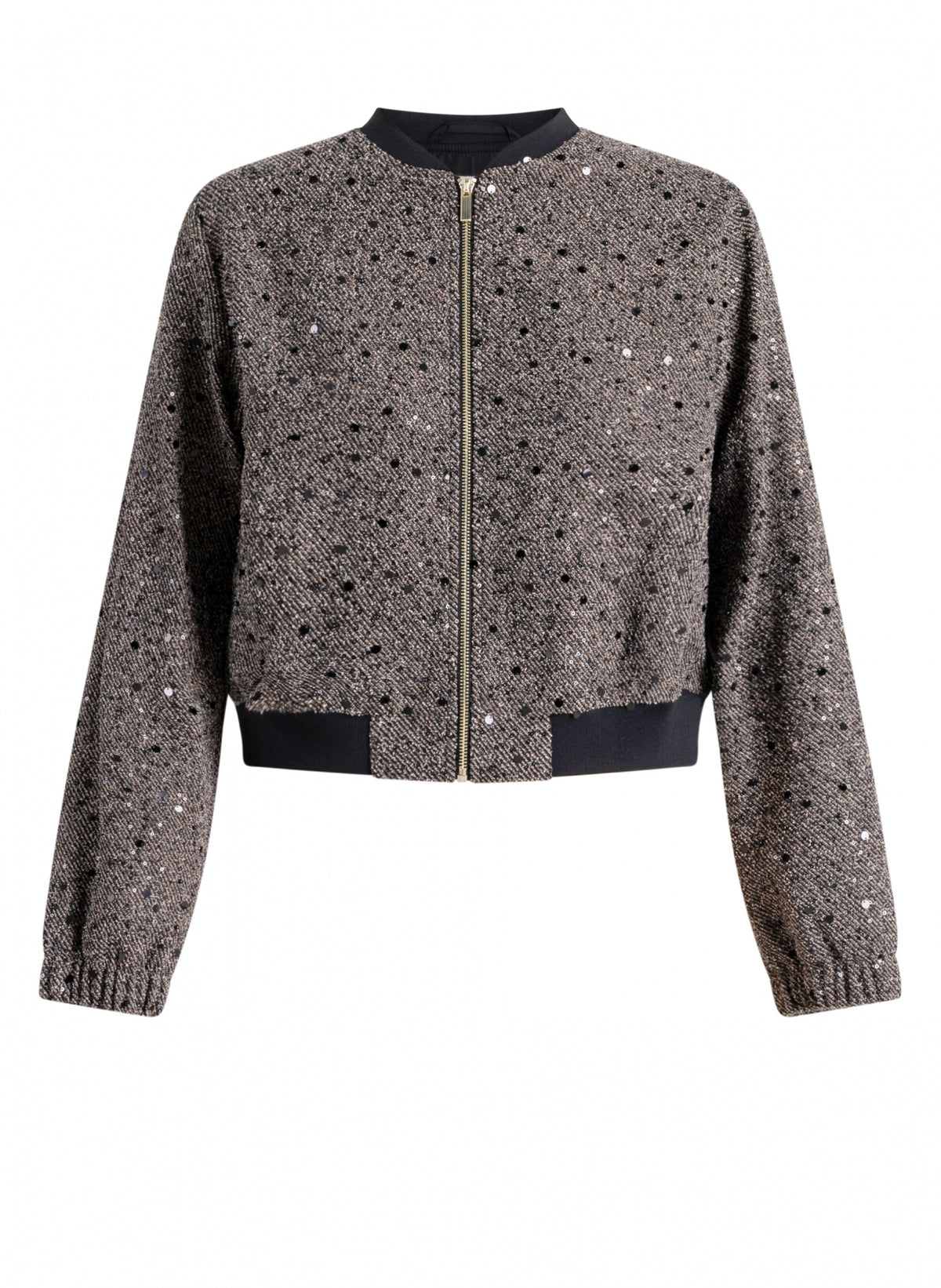 Blouson-Jacke mit Glitzer