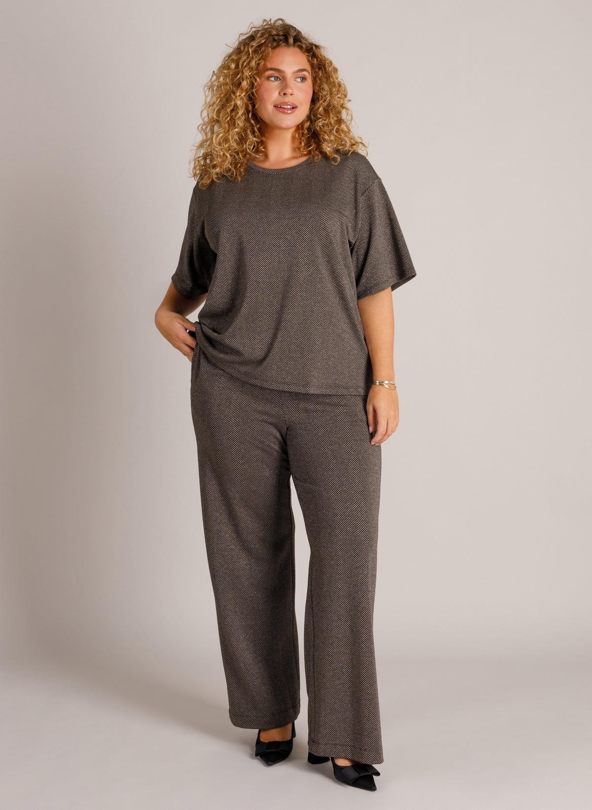 Elegante gemusterte Hose