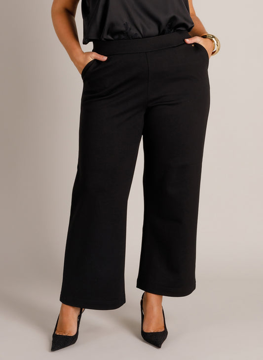 klassische Wide-Leg-Hose