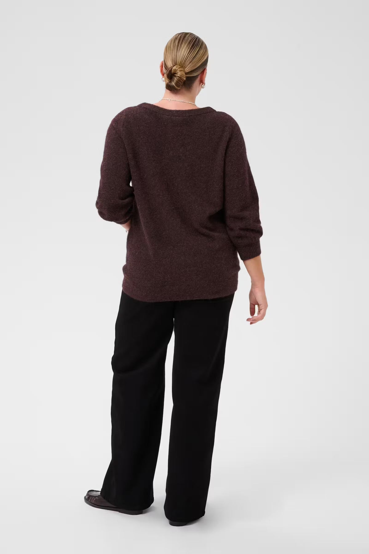Pullover mit 3/4 Arm und Verzierungen