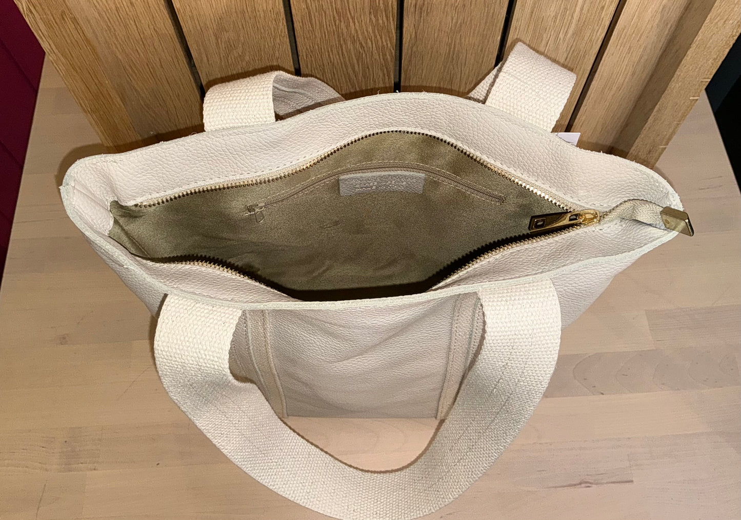 Shopper-Tasche Echtleder