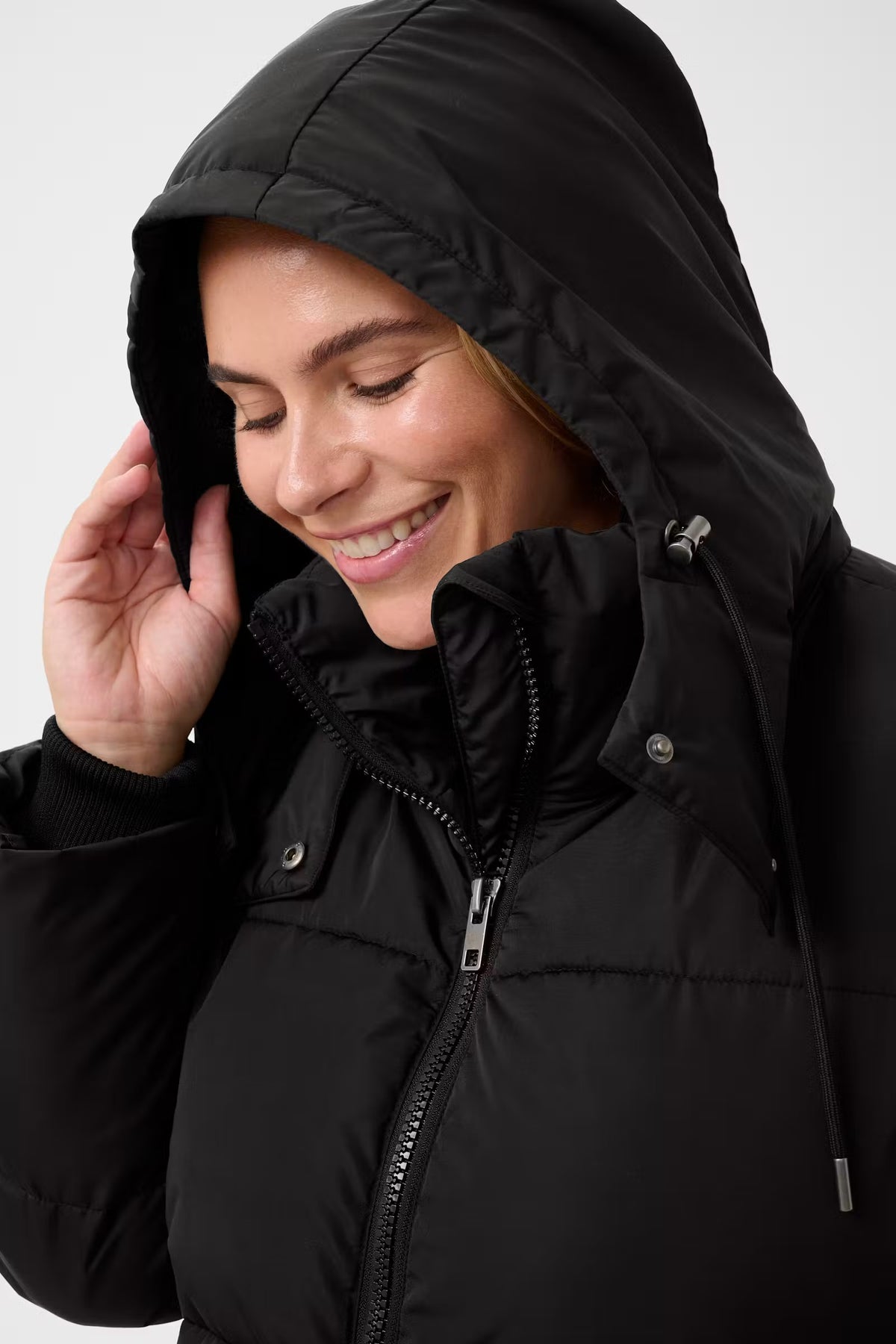 Steppjacke mit Kapuze