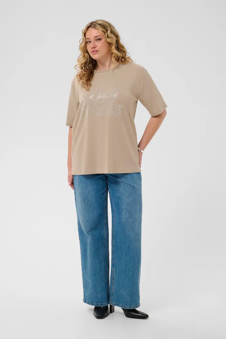 1/2 Arm Shirt mit Glitzer