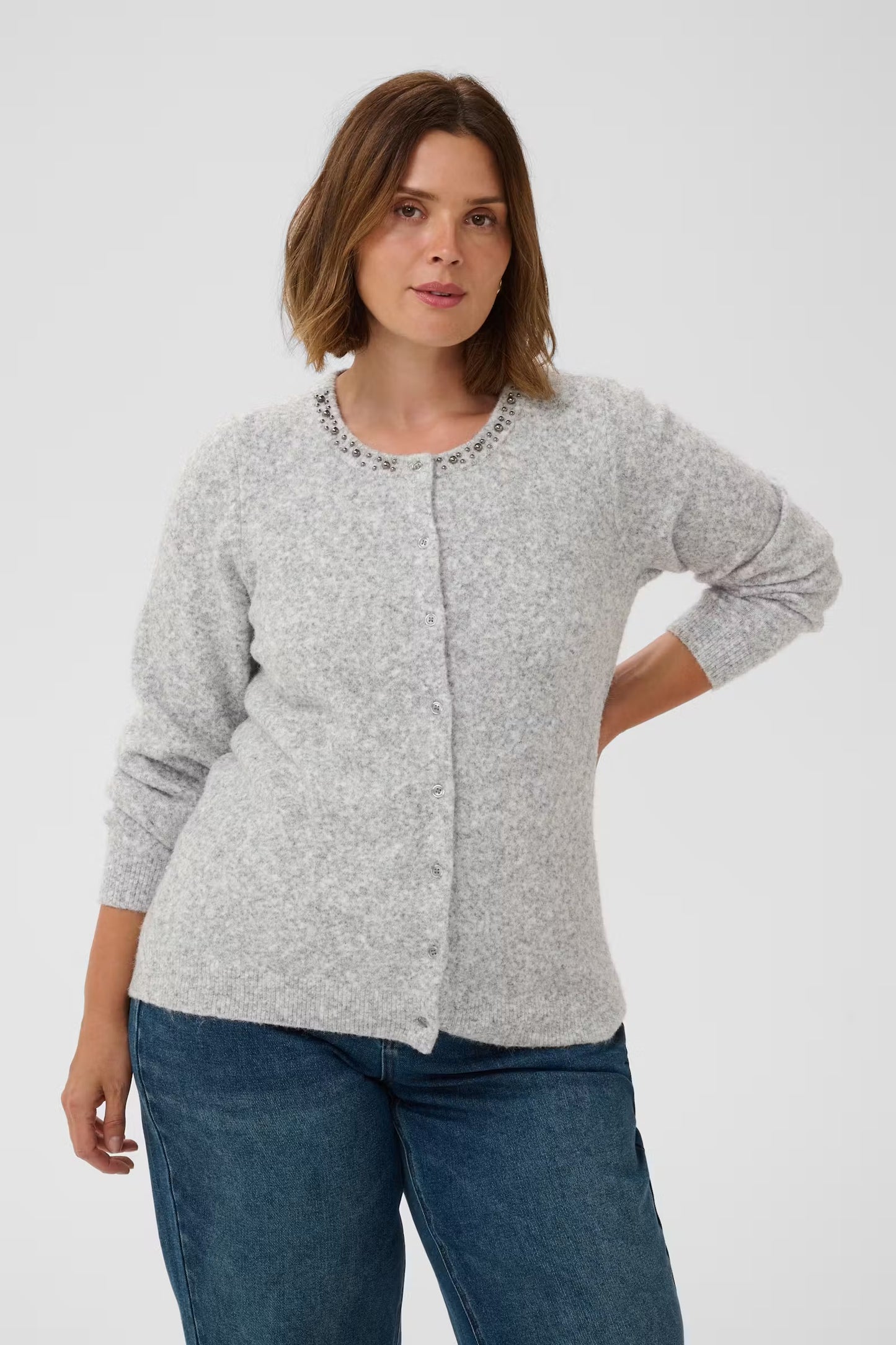 Kurzer Cardigan mit Verzierungen