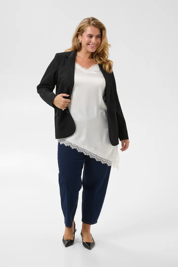 Long-Top mit Spitze asymmetrisch