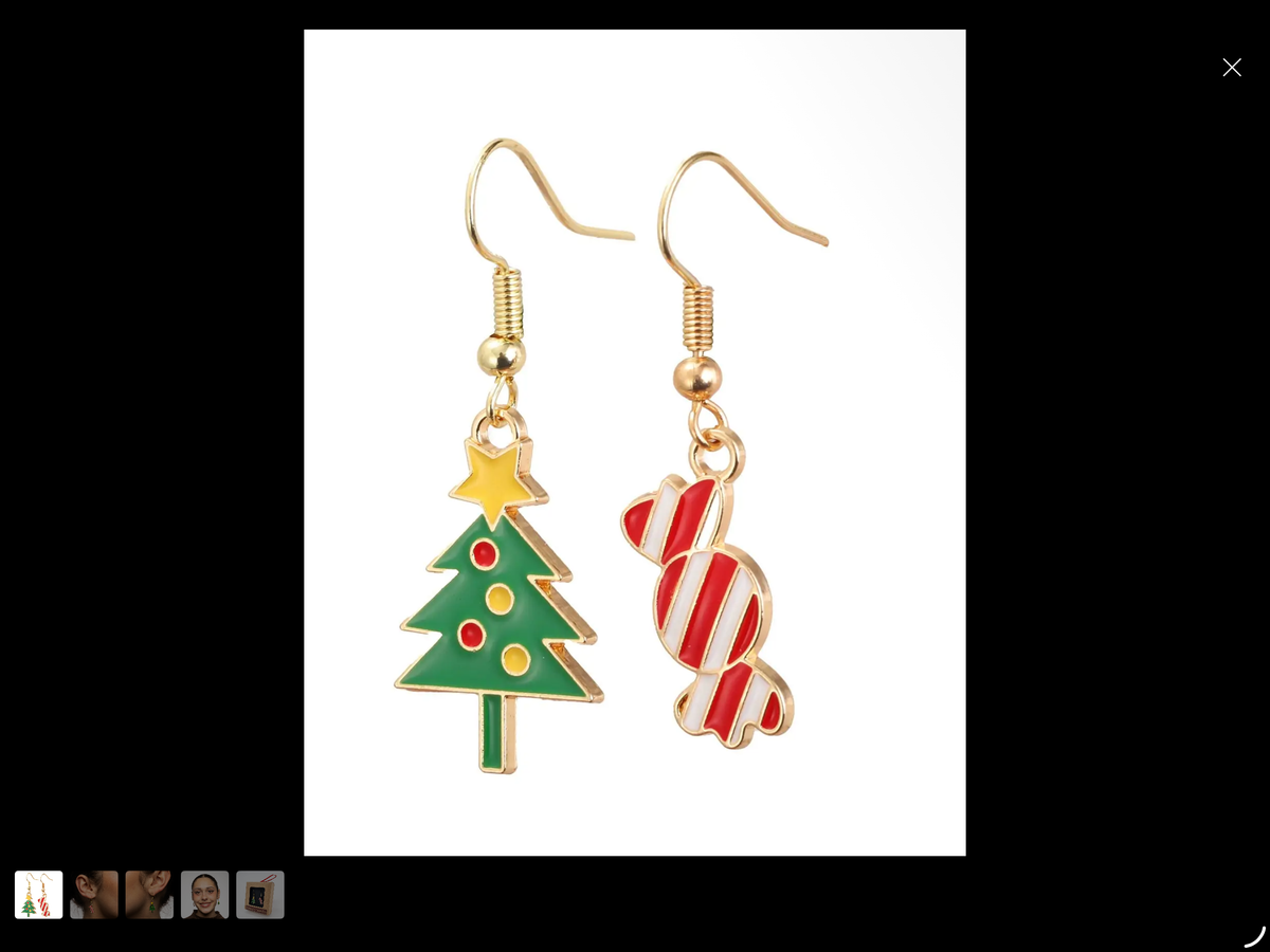 weihnachtliche Ohrringe