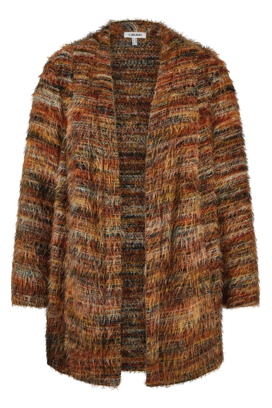 Strickjacke in hairy bouclé