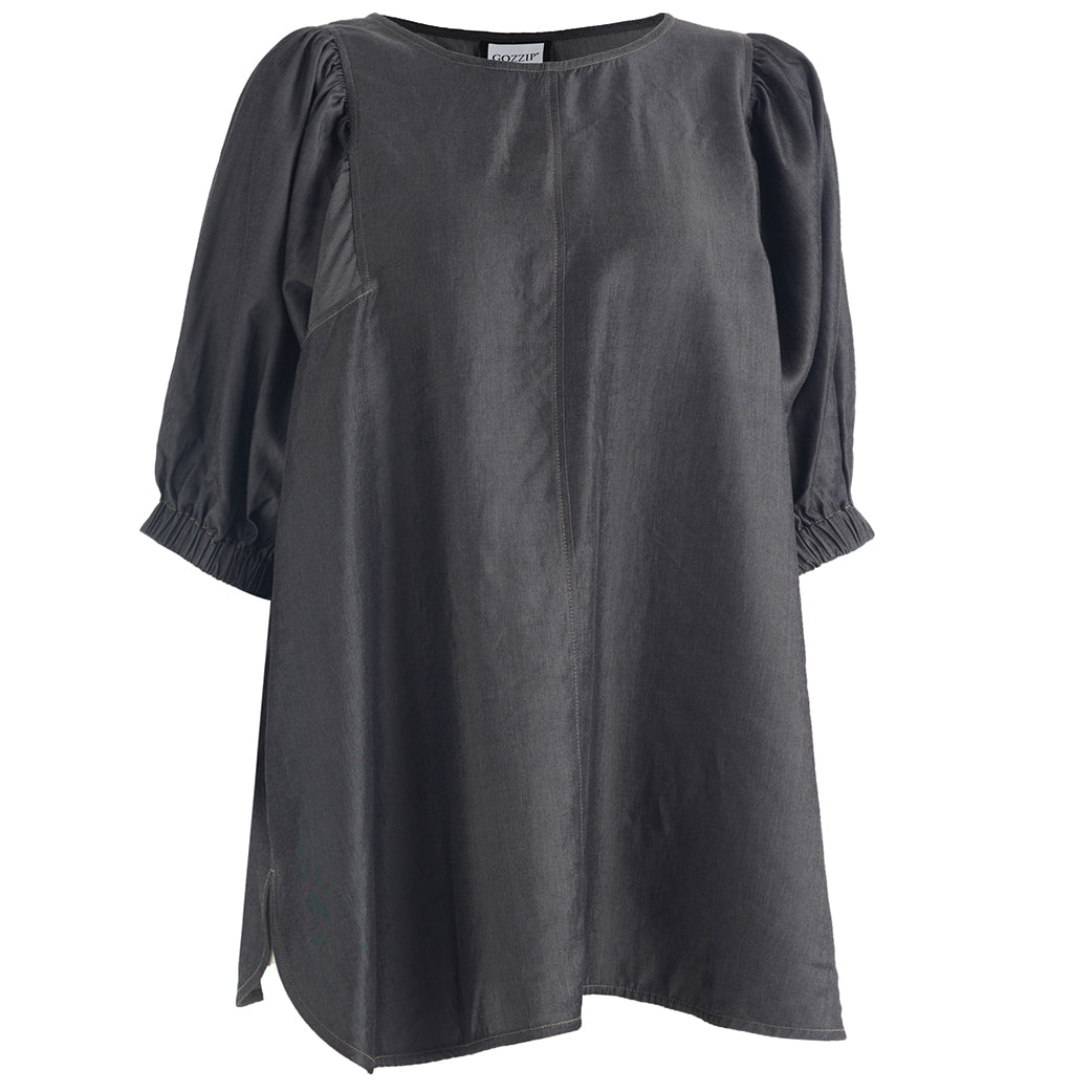 Modernes Blusenshirt mit leichtem Glanz