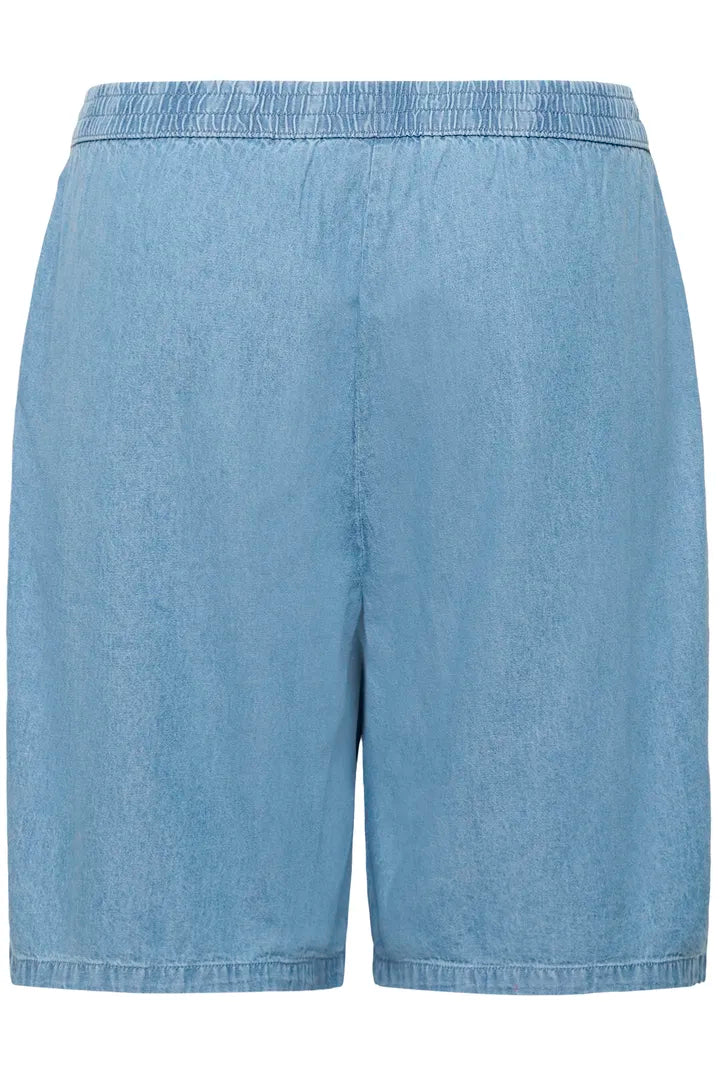 Jeans-Short mit Gummizug