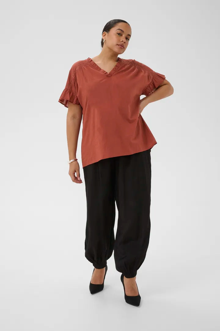 Blusenshirt mit Rüschen