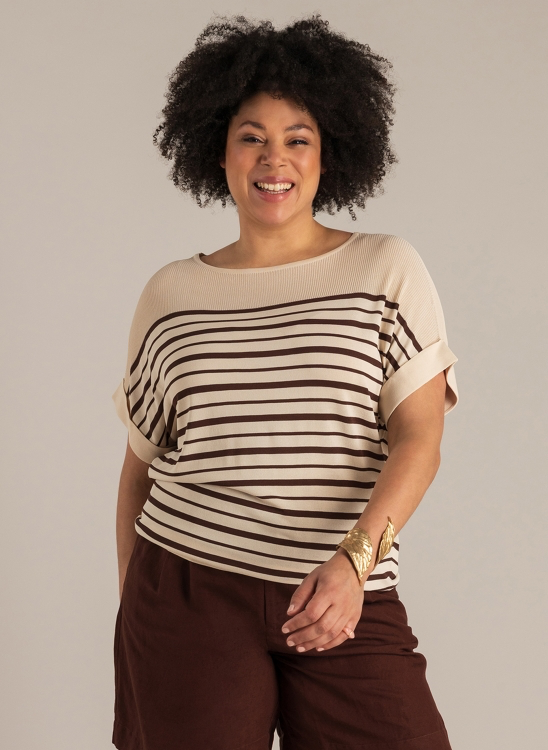 Shirt in Strickoptik