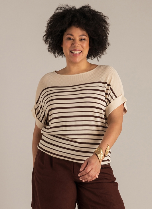 Shirt in Strickoptik