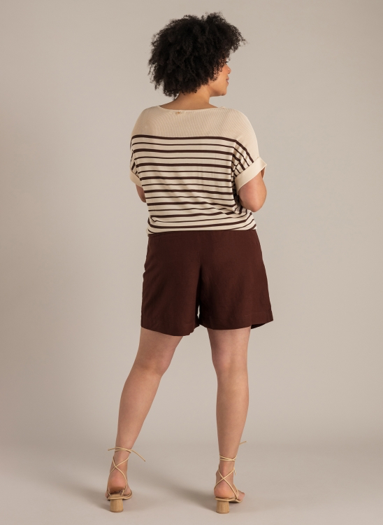 Shirt in Strickoptik
