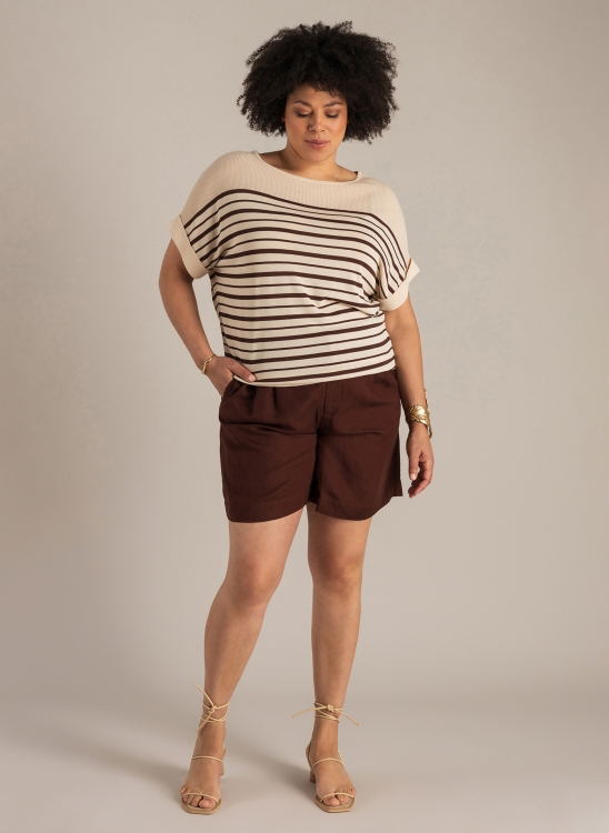Shirt in Strickoptik