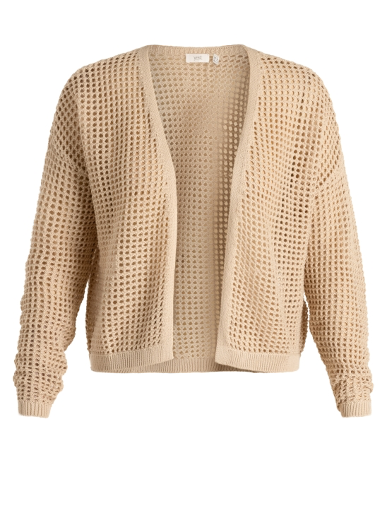 Strickjacke mit Lochmuster