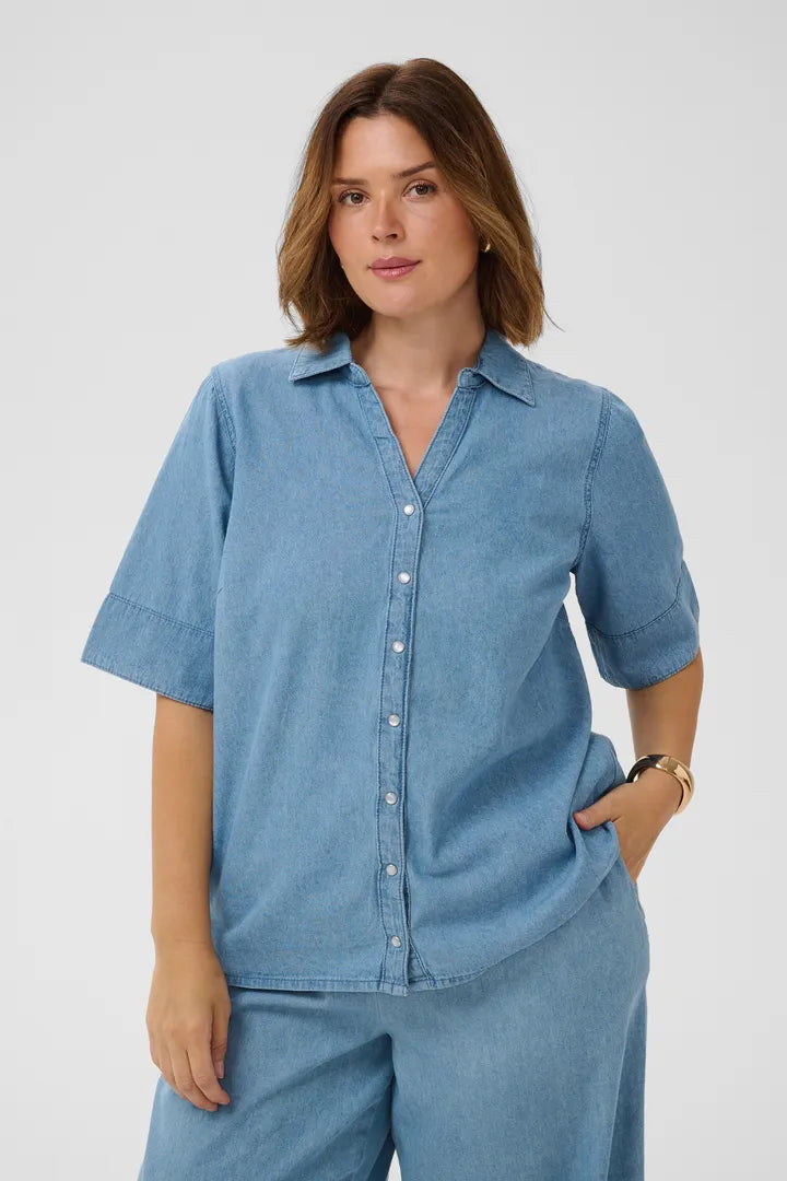 Jeansbluse