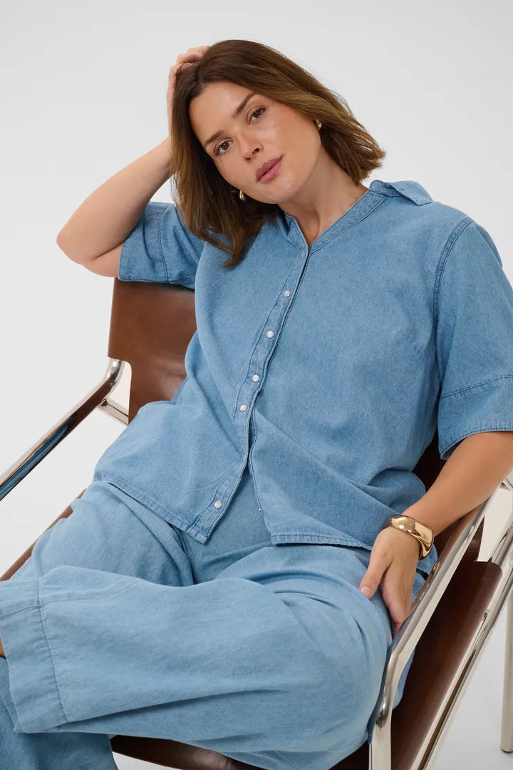 Jeansbluse